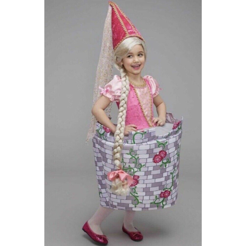 Princess Rapunzel In The Tower Halloween Chasing Fireflies Costume New 8/10